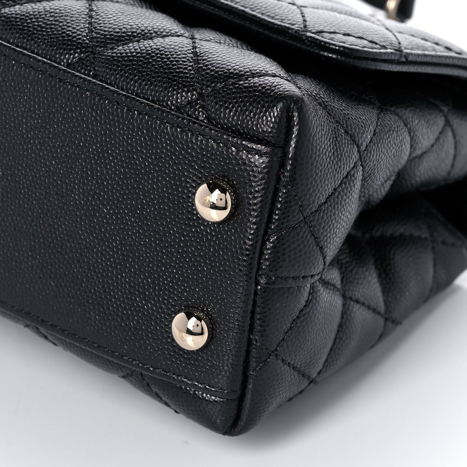 Chanel Caviar Quilted Extra Mini Coco Handle Flap Black 11 of 12