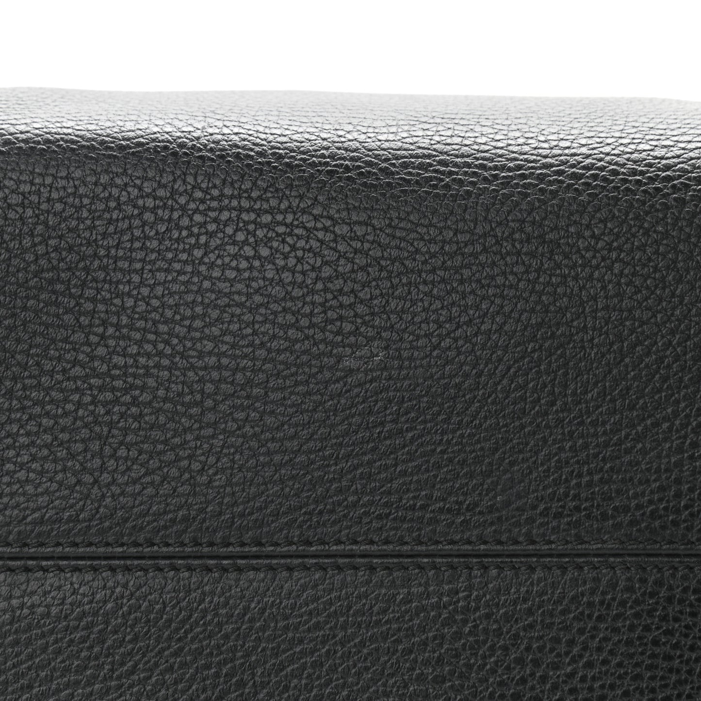 Pebbled Calfskin Medium Swing Tote Black