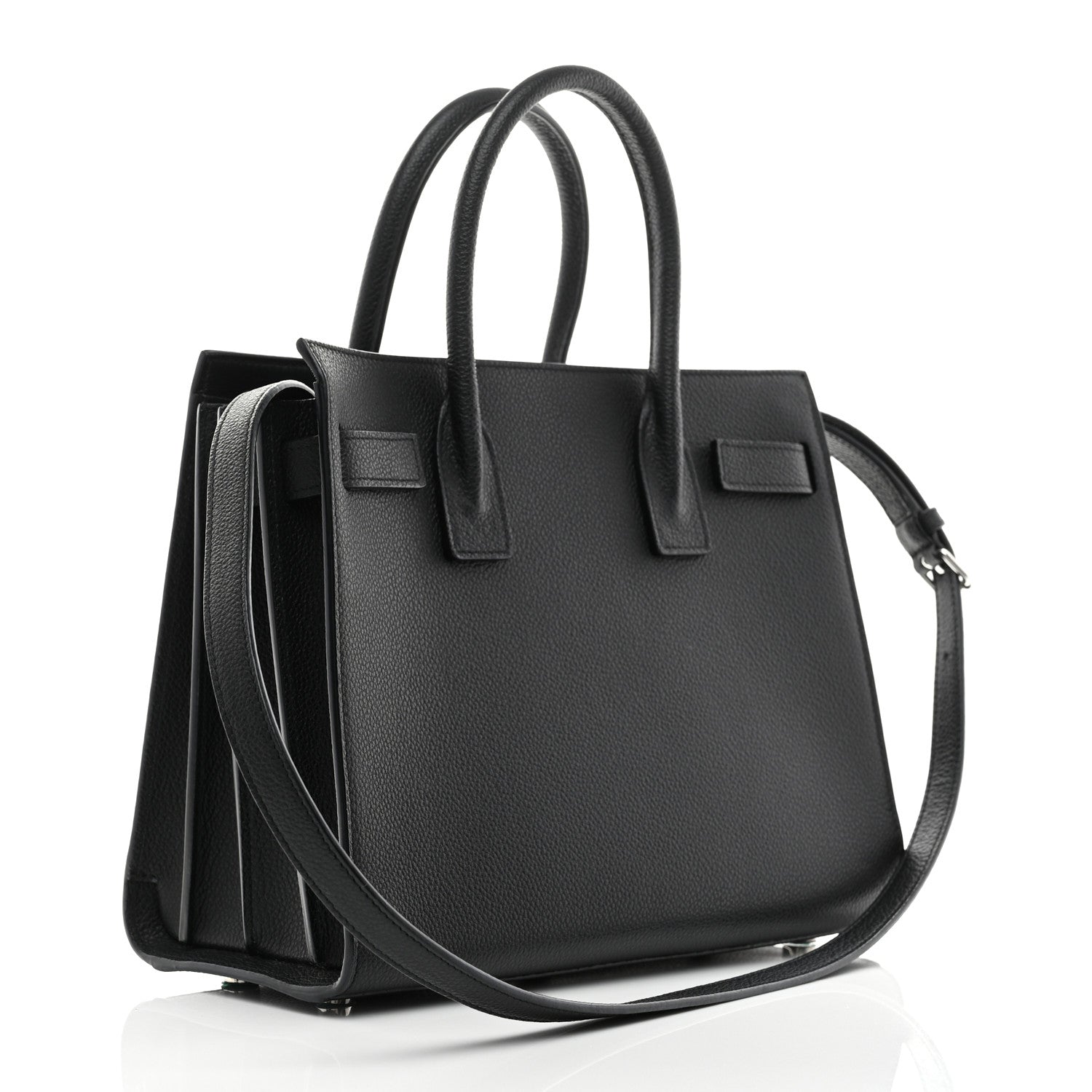 Saint Laurent Grained Calfskin Baby Sac De Jour Black 4 of 10
