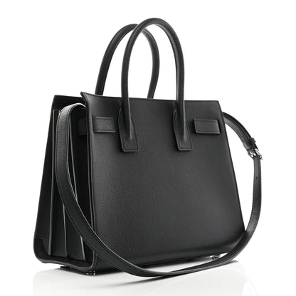 Saint Laurent Grained Calfskin Baby Sac De Jour Black 4 of 10