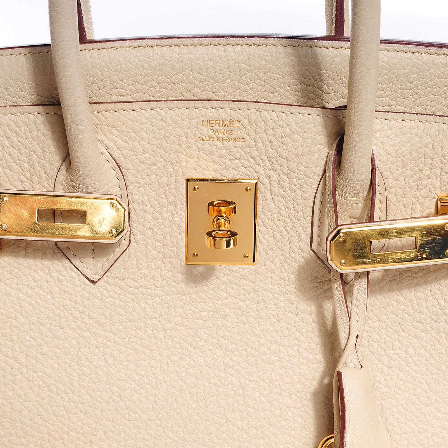 Taurillon Clemence Birkin 30 Parchemin