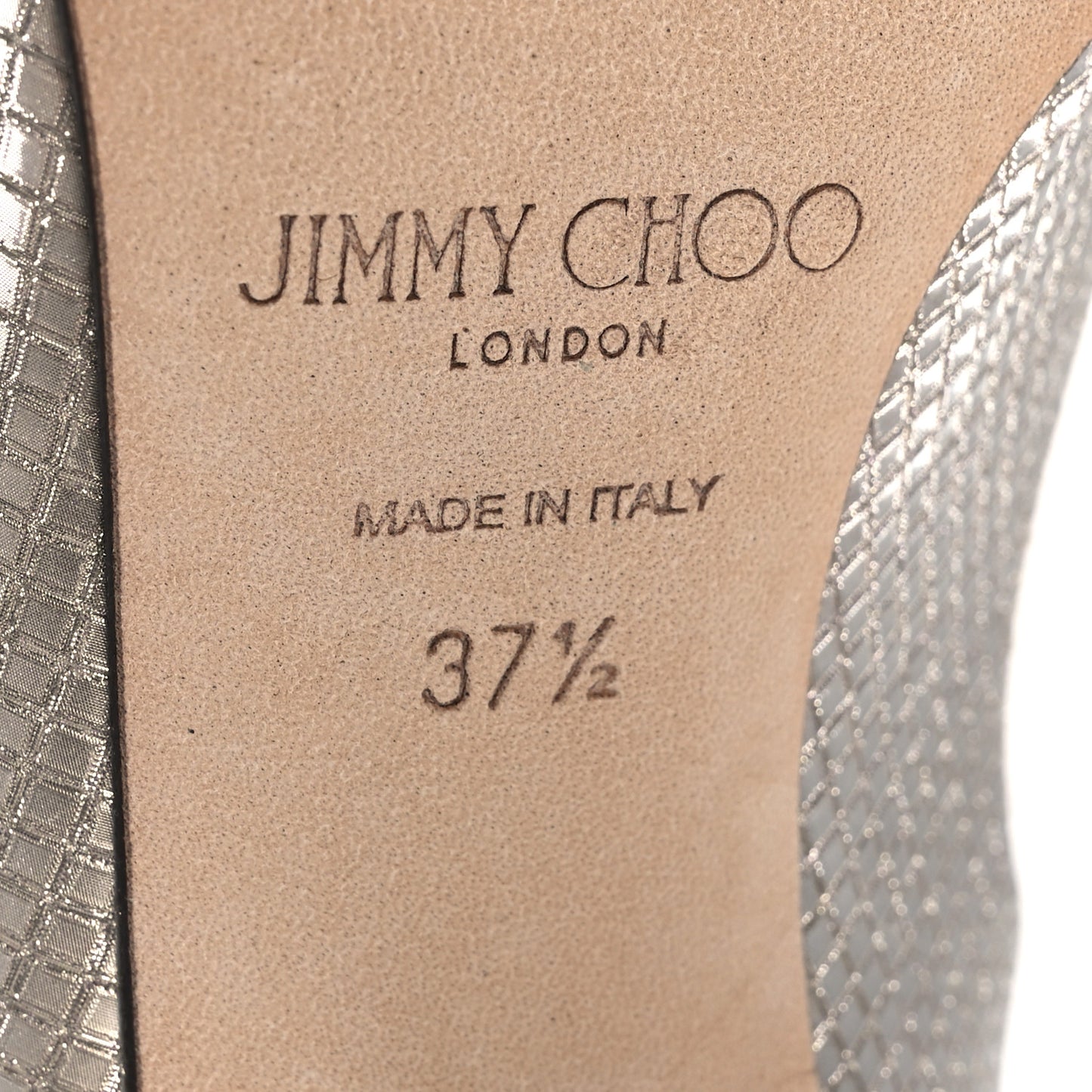 Diamond Glitter Fabric Crystal Bing 100 Pumps 37.5 Champagne