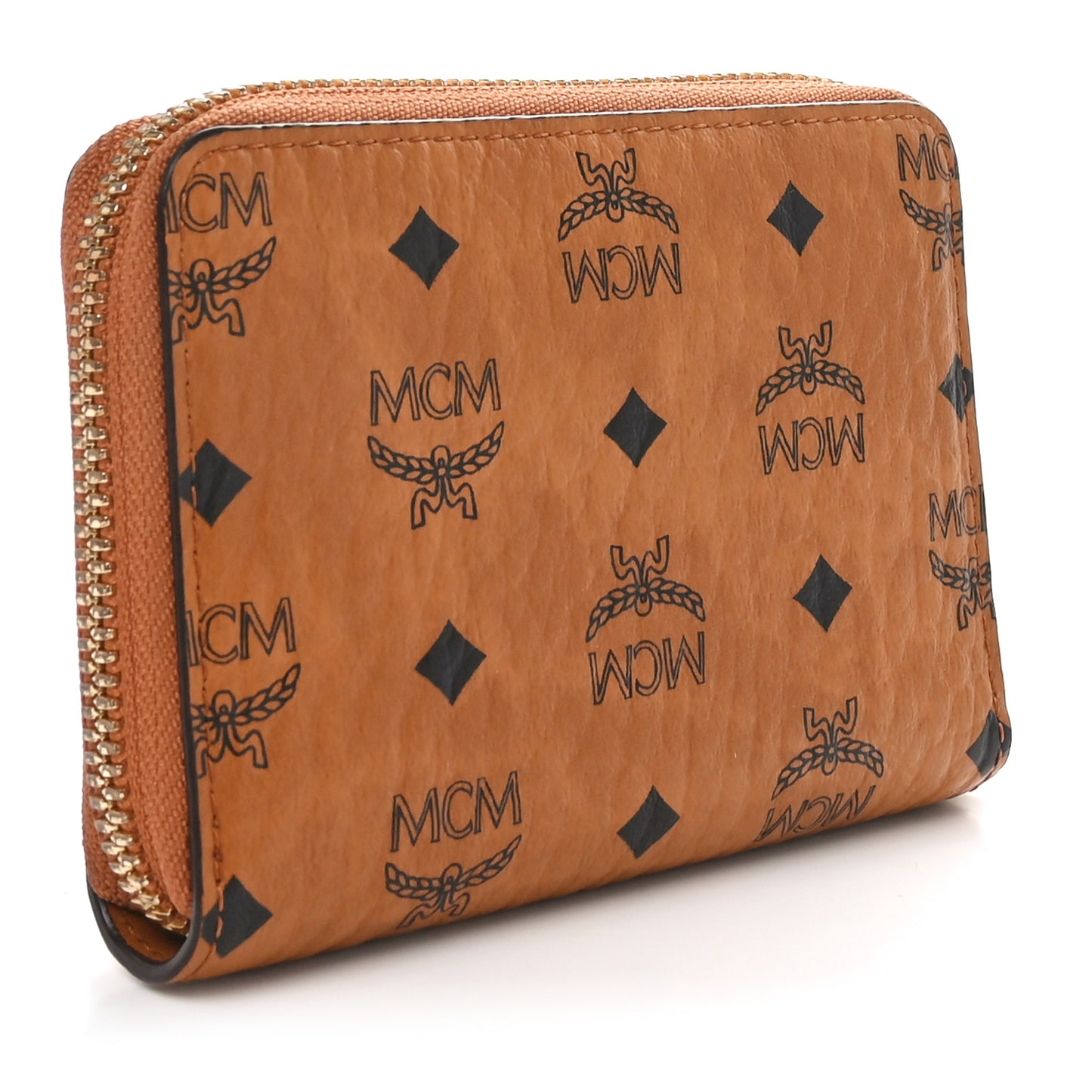Visetos Small Zip Around Wallet Cognac