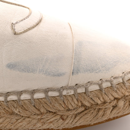 Chanel Lambskin CC Espadrilles 40 White 11 of 16