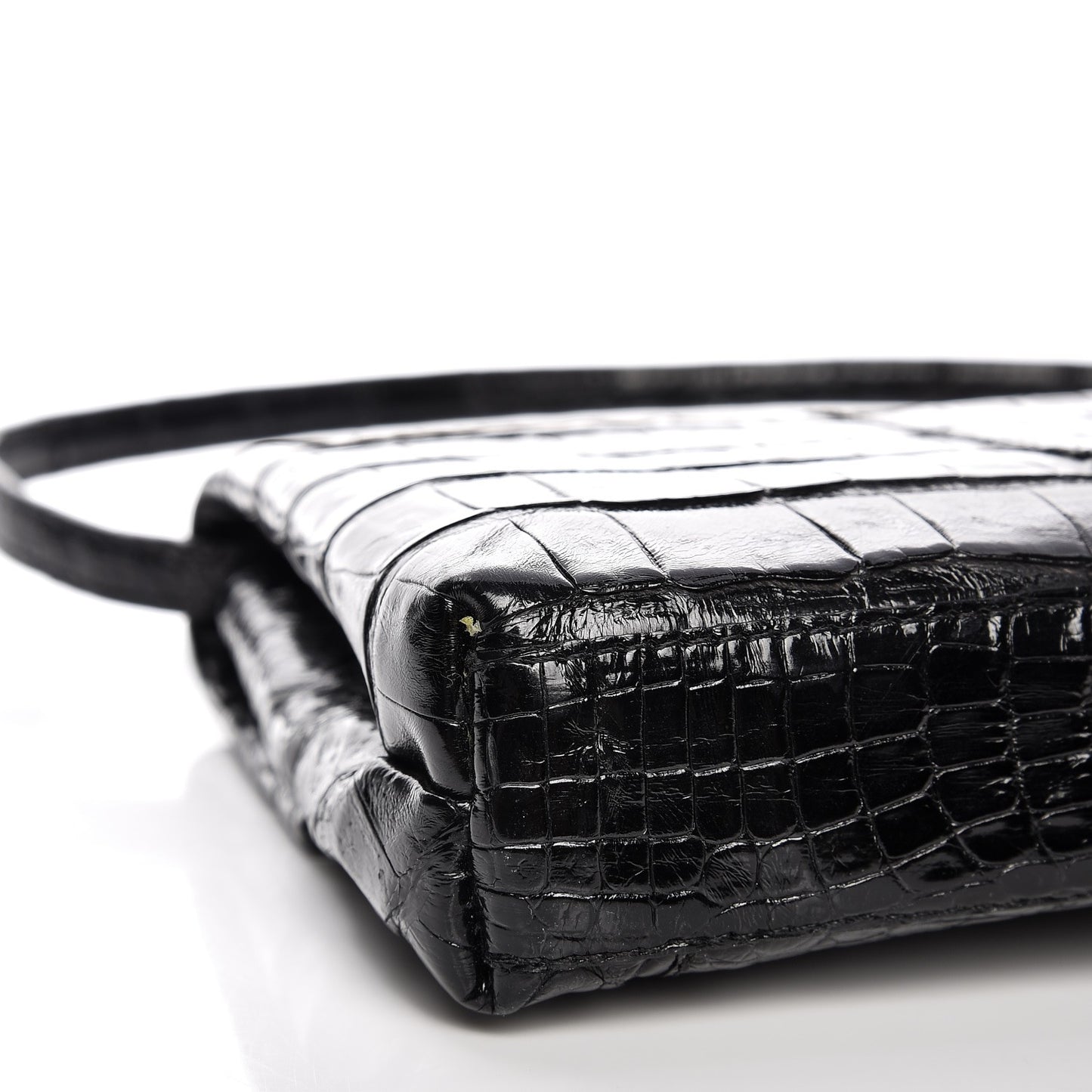 Crocodile Gotham Clutch Black