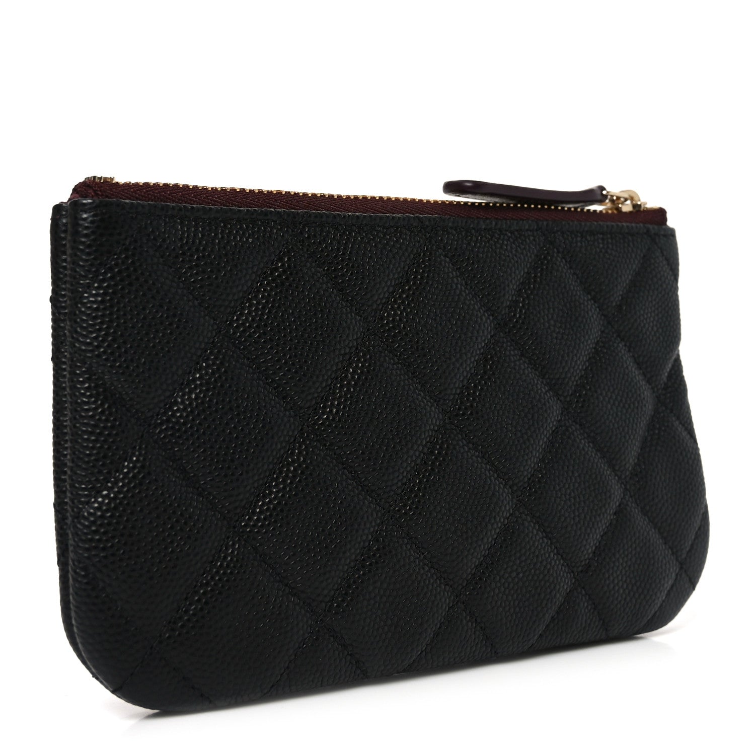 Chanel Caviar Quilted Small Cosmetic Case Black 3 of 8