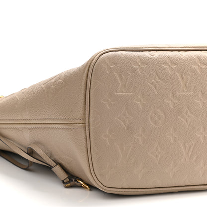 Louis Vuitton Empreinte Monogram Giant Neverfull MM Tourterelle 10 of 13