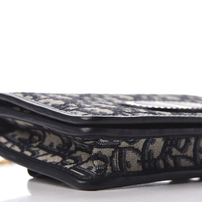 Christian Dior Oblique 30 Montaigne 2-In-1 Pouch Blue 6 of 9