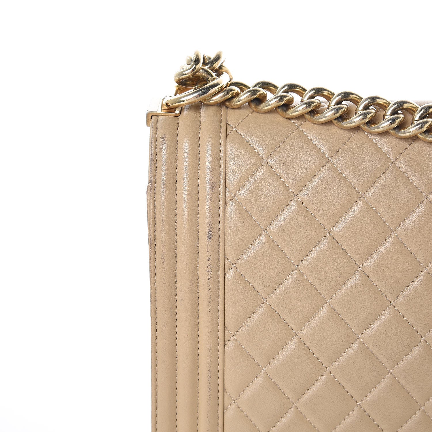 Chanel Lambskin Quilted New Medium Boy Flap Beige 12 of 18