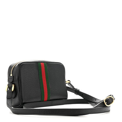 Gucci Calfskin Web Mini Ophidia Shoulder Bag Black 3 of 11