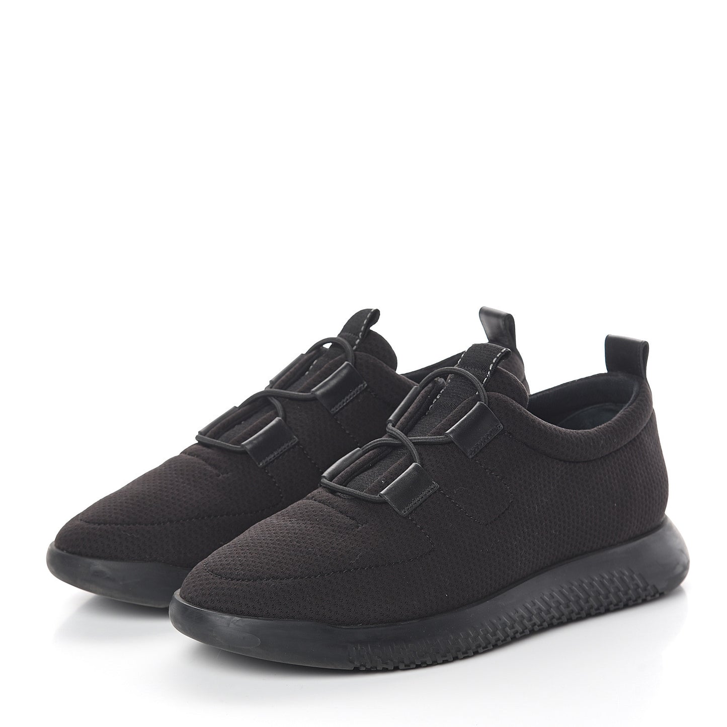 Mesh Technical Canvas Womens Team Sneakers 42.5 Black