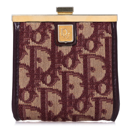Christian Dior Monogram Coin Purse  Burgundy 1 of 10