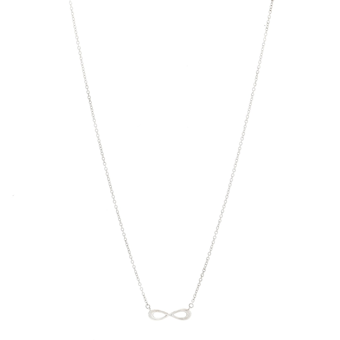 Sterling Silver Mini Infinity Pendant Necklace