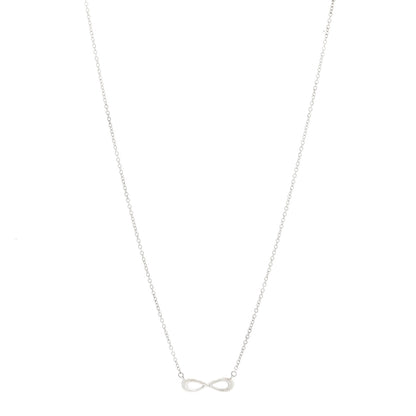Tiffany Sterling Silver Mini Infinity Pendant Necklace 1 of 5
