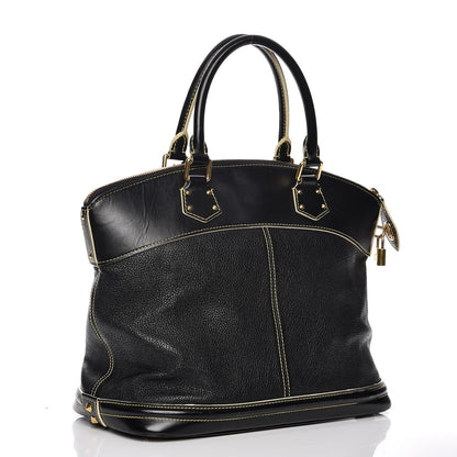 Louis Vuitton Suhali Lockit MM Black 3 of 17