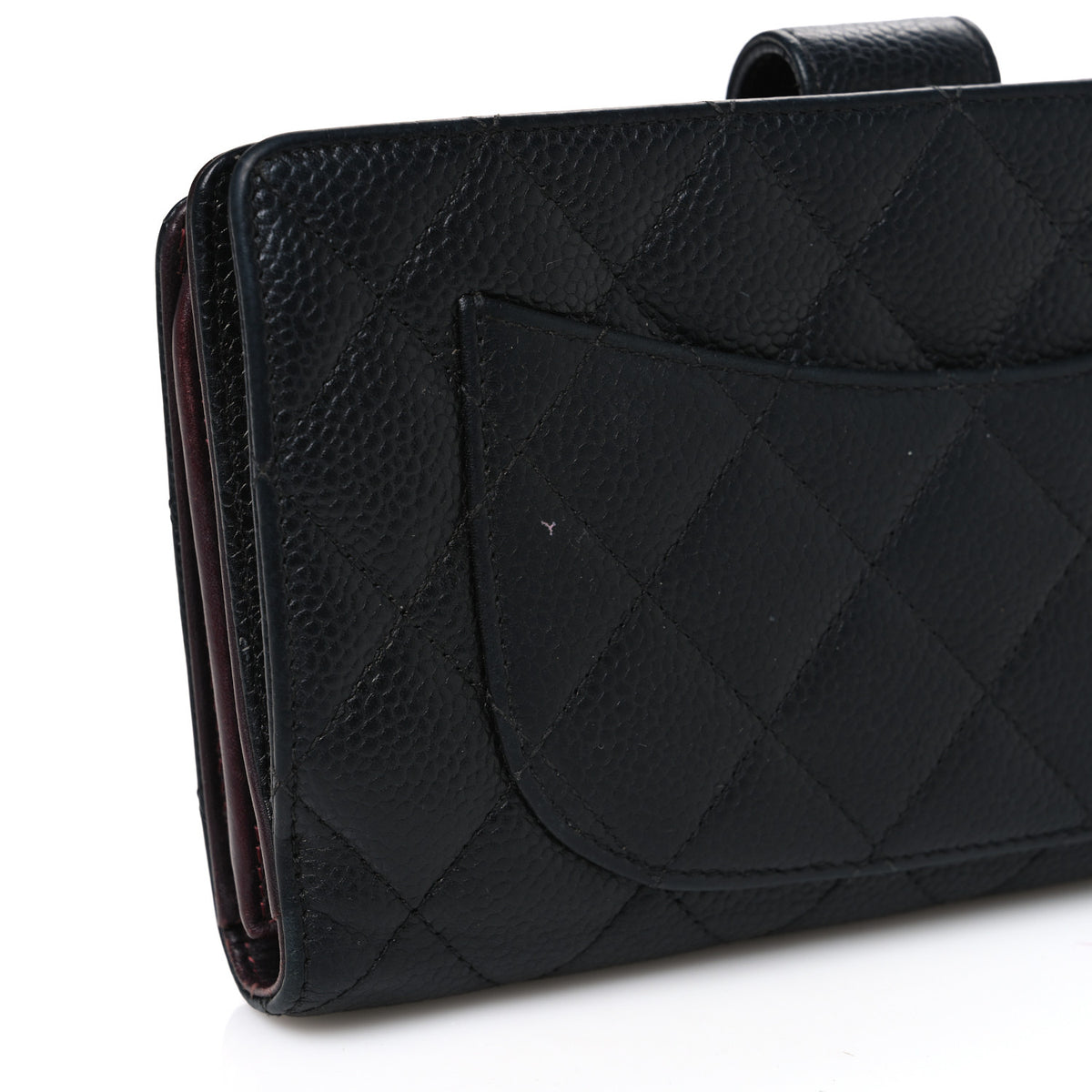 Chanel Caviar Quilted CC French Long Wallet Black 9 of 9