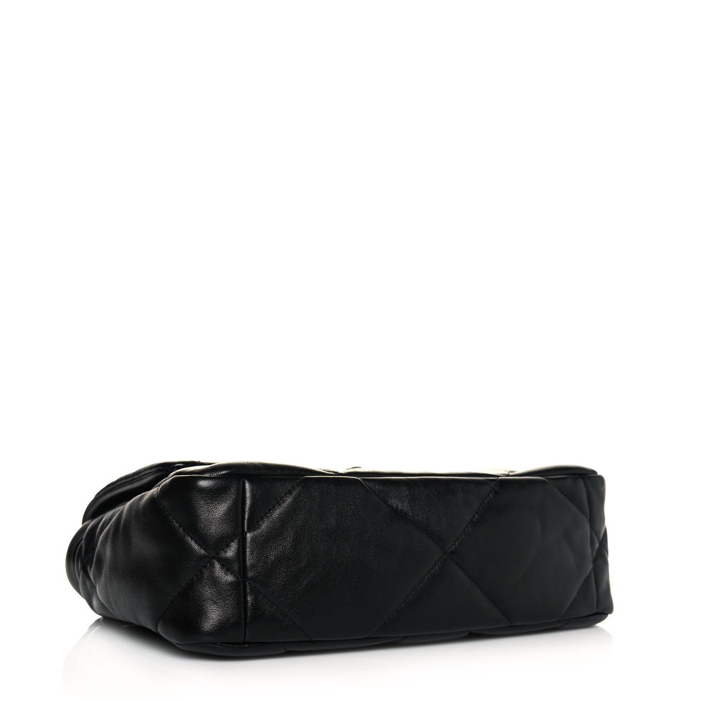 Lambskin Quilted Medium Chanel 19 Flap Black