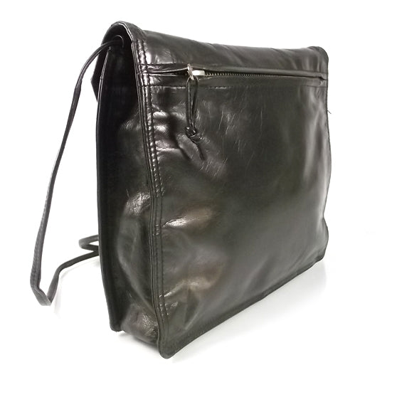 Vintage Leather Tassel Bag Black