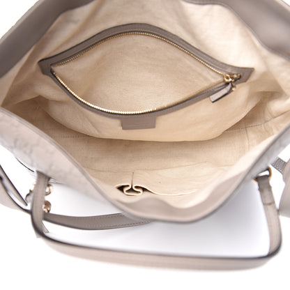 Gucci Guccissima Medium Bree Foldover Tote Nude 4 of 9