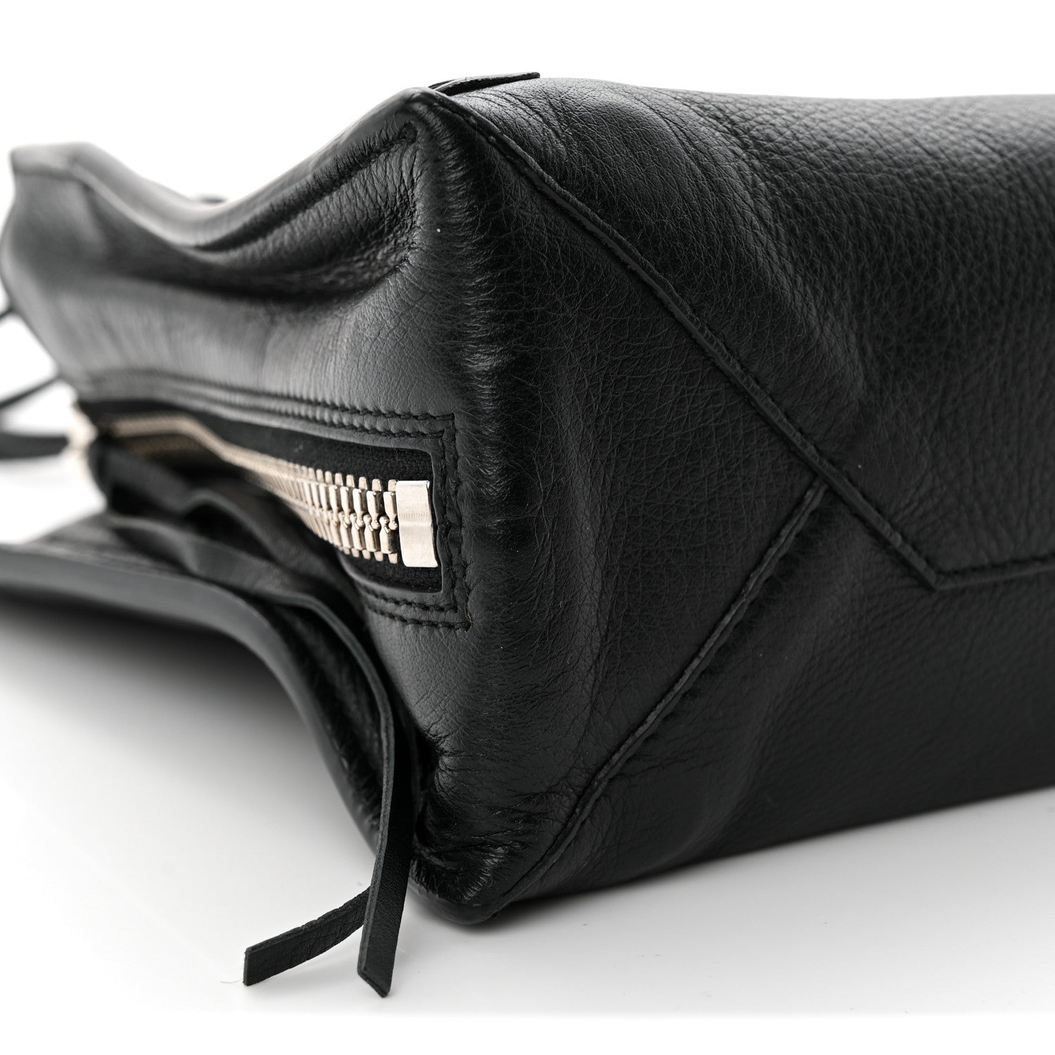 Balenciaga Grained Calfskin Papier Mini A4 Zip Around Tote Black 10 of 11