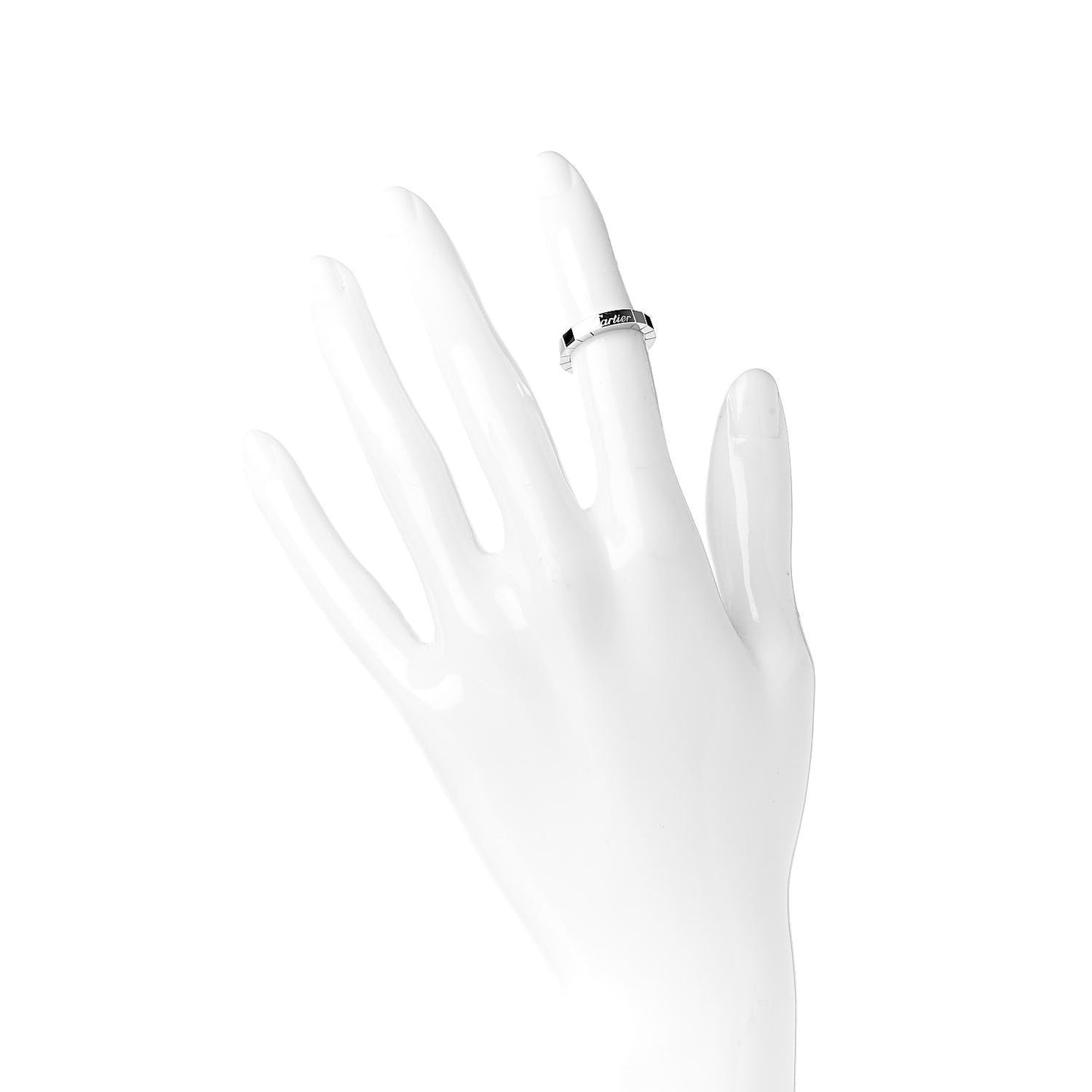 18K White Gold Lanieres Ring 46 3.75