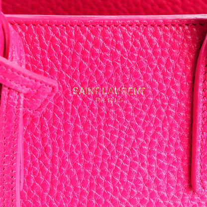 Saint Laurent Grained Calfskin Nano Sac De Jour Lipstick Fuchsia 6 of 7