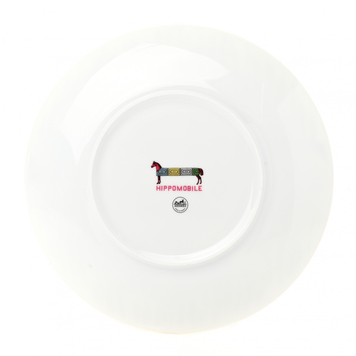 Hermes Porcelain Hippomobile Dessert Plate 2 of 6