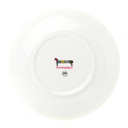 Hermes Porcelain Hippomobile Dessert Plate 2 of 6