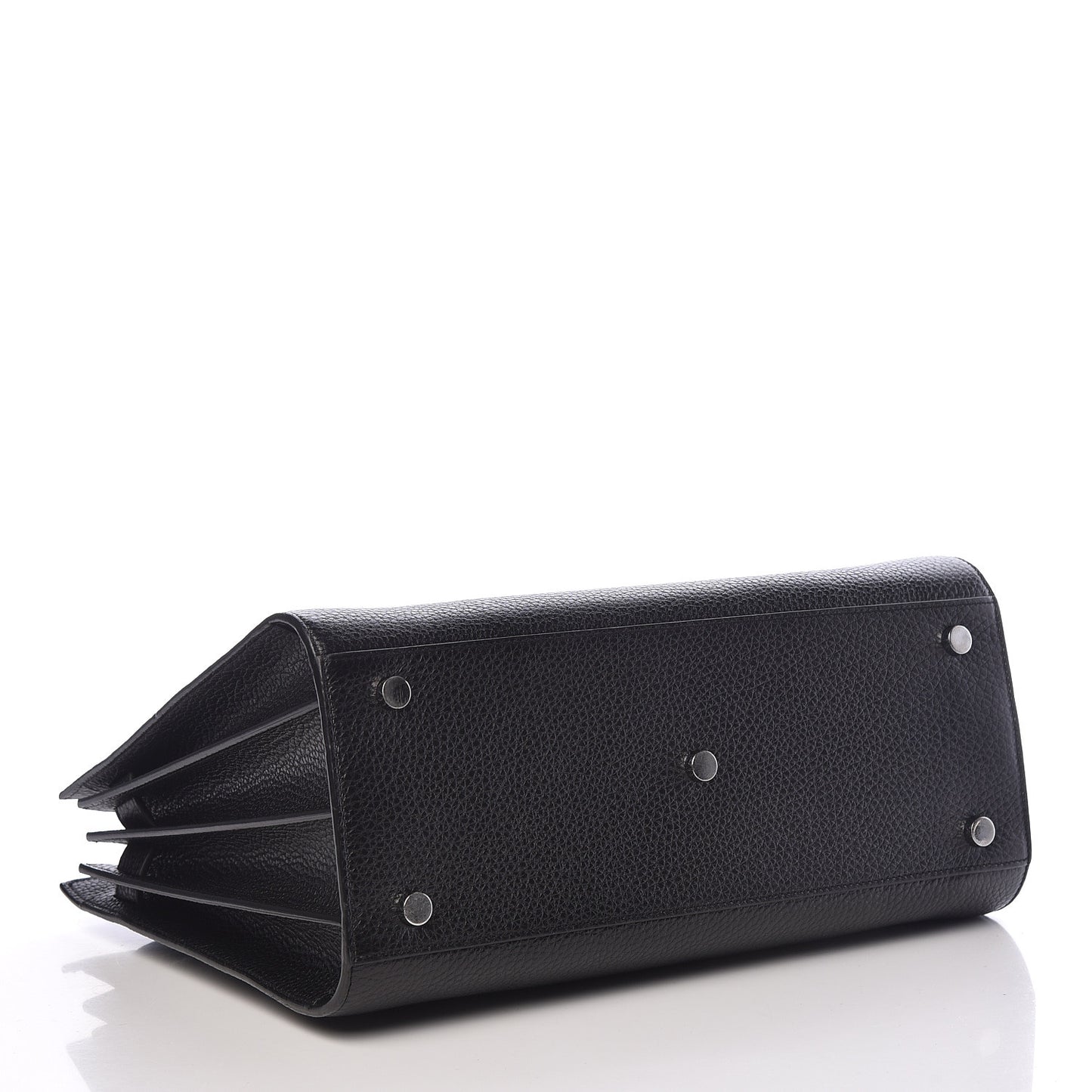 Grained Calfskin Small Sac De Jour Black