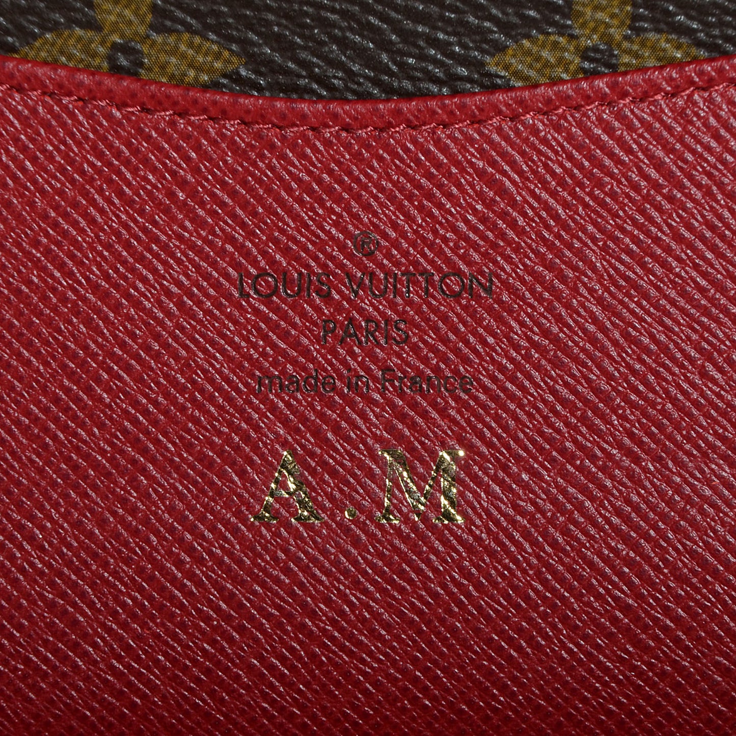 Monogram Josephine Wallet Red