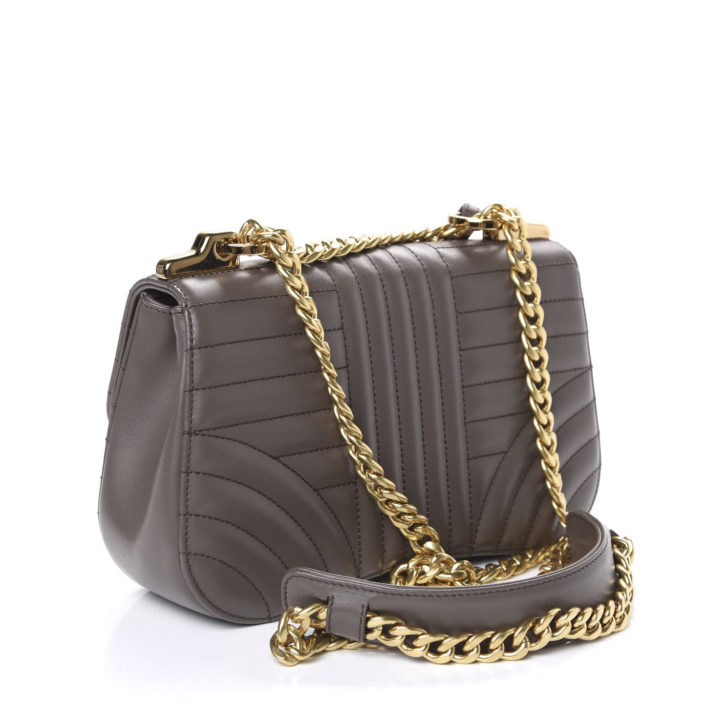 Soft Calf Impunture Diagramme Flap Shoulder Bag Bambu