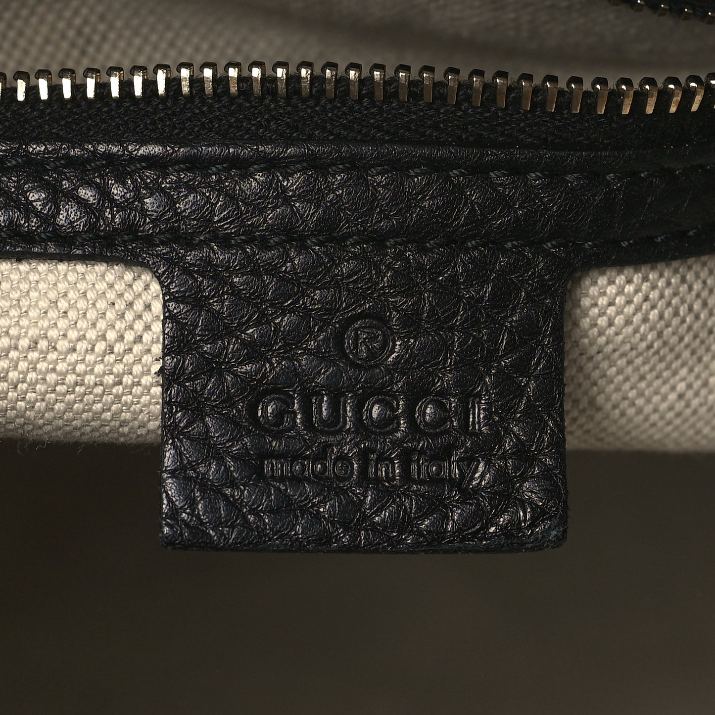 Calfskin Vintage Web Medium Boston Black