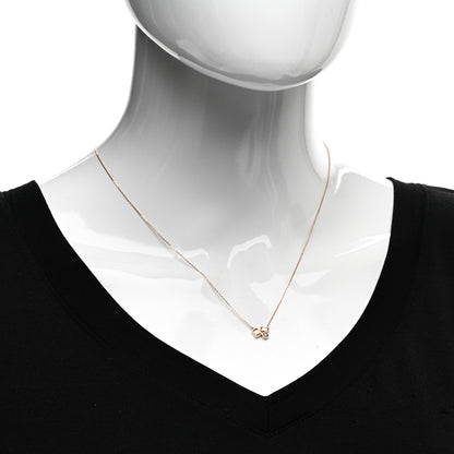 Suzanne Kalan 18K Rose Gold Diamond Mini Inlay Pendant Necklace 2 of 5