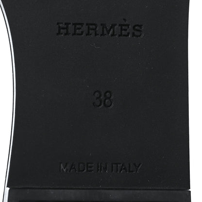 Hermes Rubber Aloha Sandals 38 Black 7 of 9