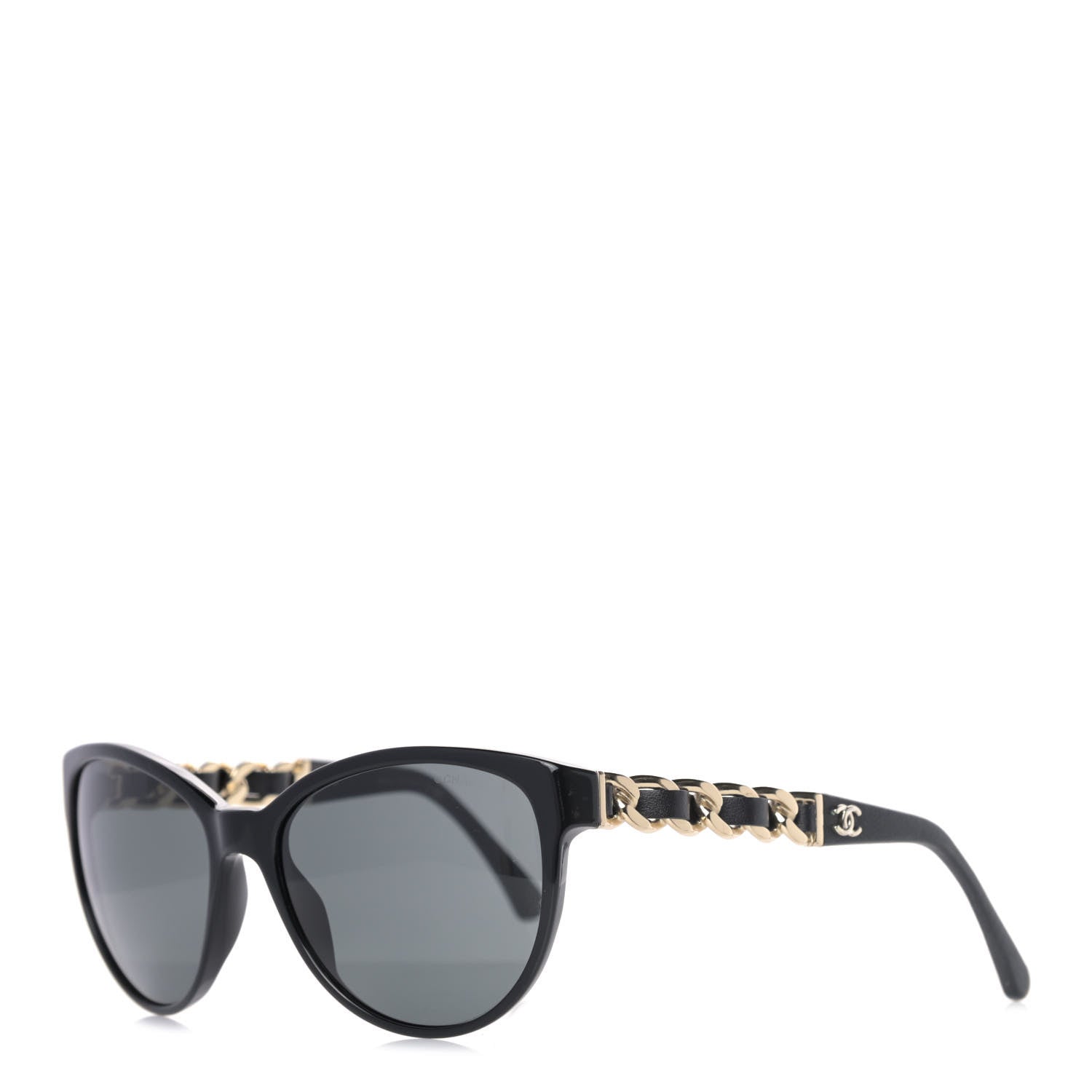 Chanel CC Chain Sunglasses 5215Q Black 1 of 6