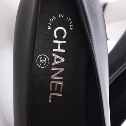Chanel Lambskin Grosgrain CC Pumps 36 Black 7 of 9