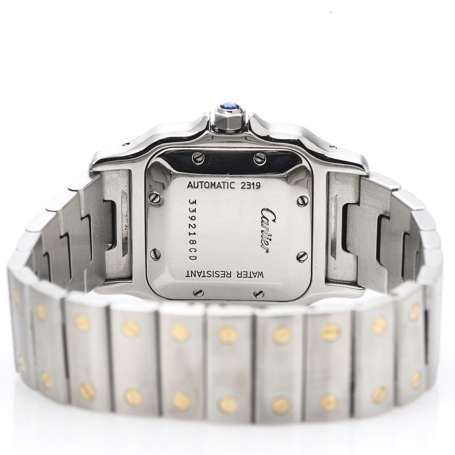 Stainless Steel 18K Yellow Gold 29mm Santos De Cartier Galbee Automatic Watch