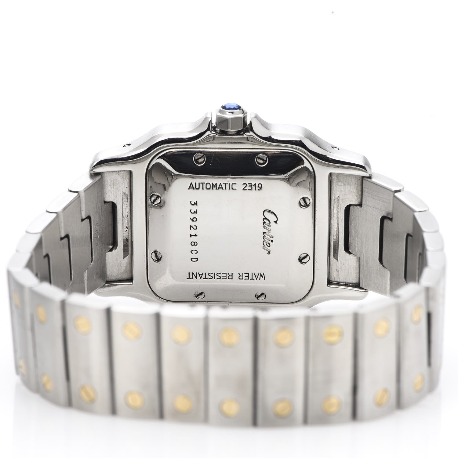 Cartier Stainless Steel 18K Yellow Gold 29mm Santos De Cartier Galbee Automatic Watch 5 of 7