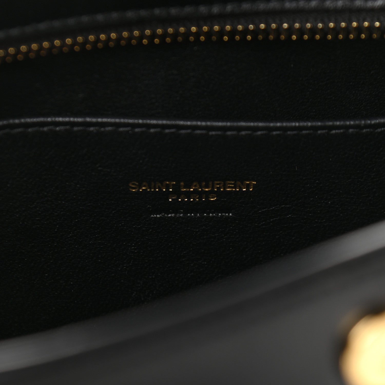 Saint Laurent Calfskin Monogram Baby Cabas Black 6 of 8