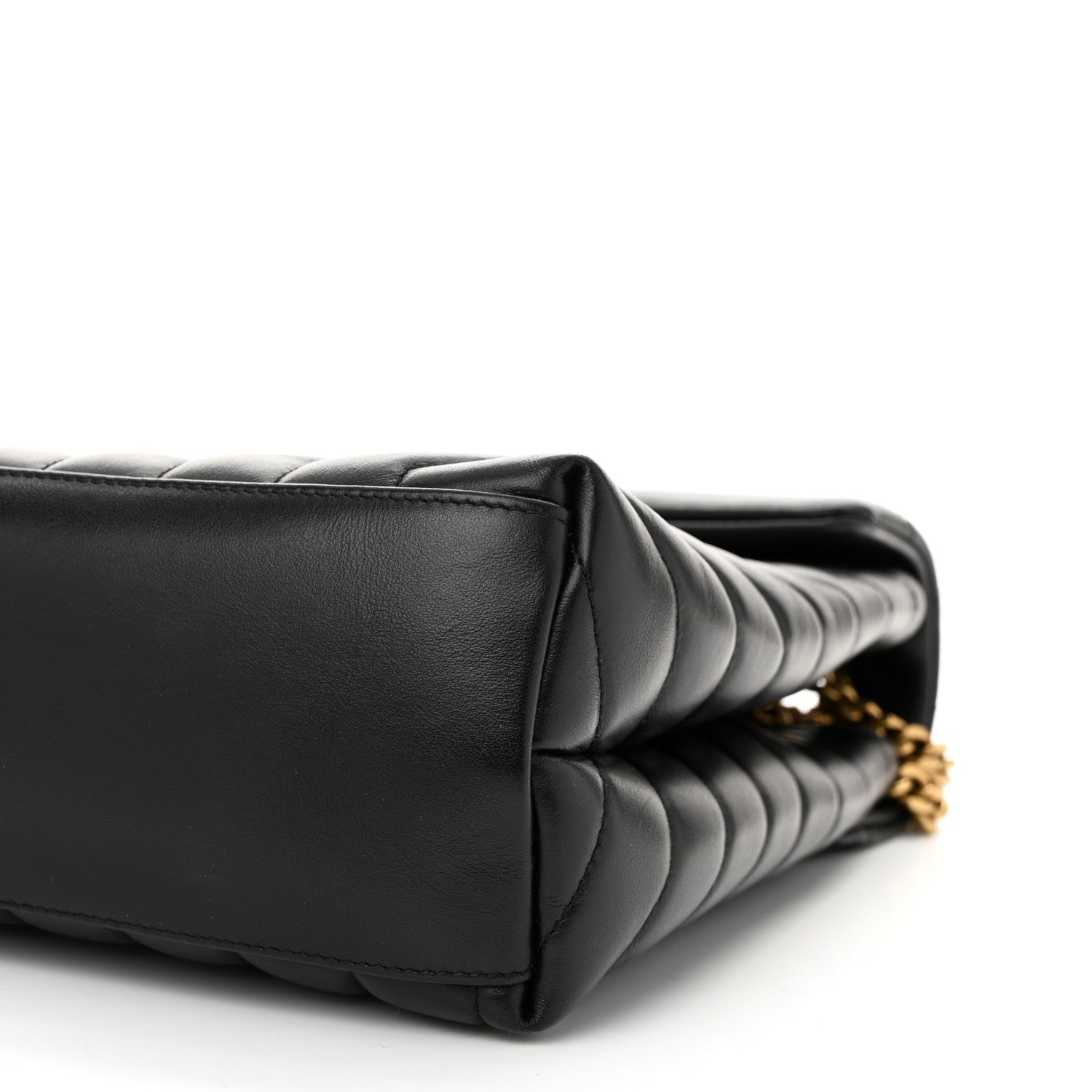 Saint Laurent Calfskin Y Quilted Monogram Medium Loulou Chain Satchel Black 10 of 10