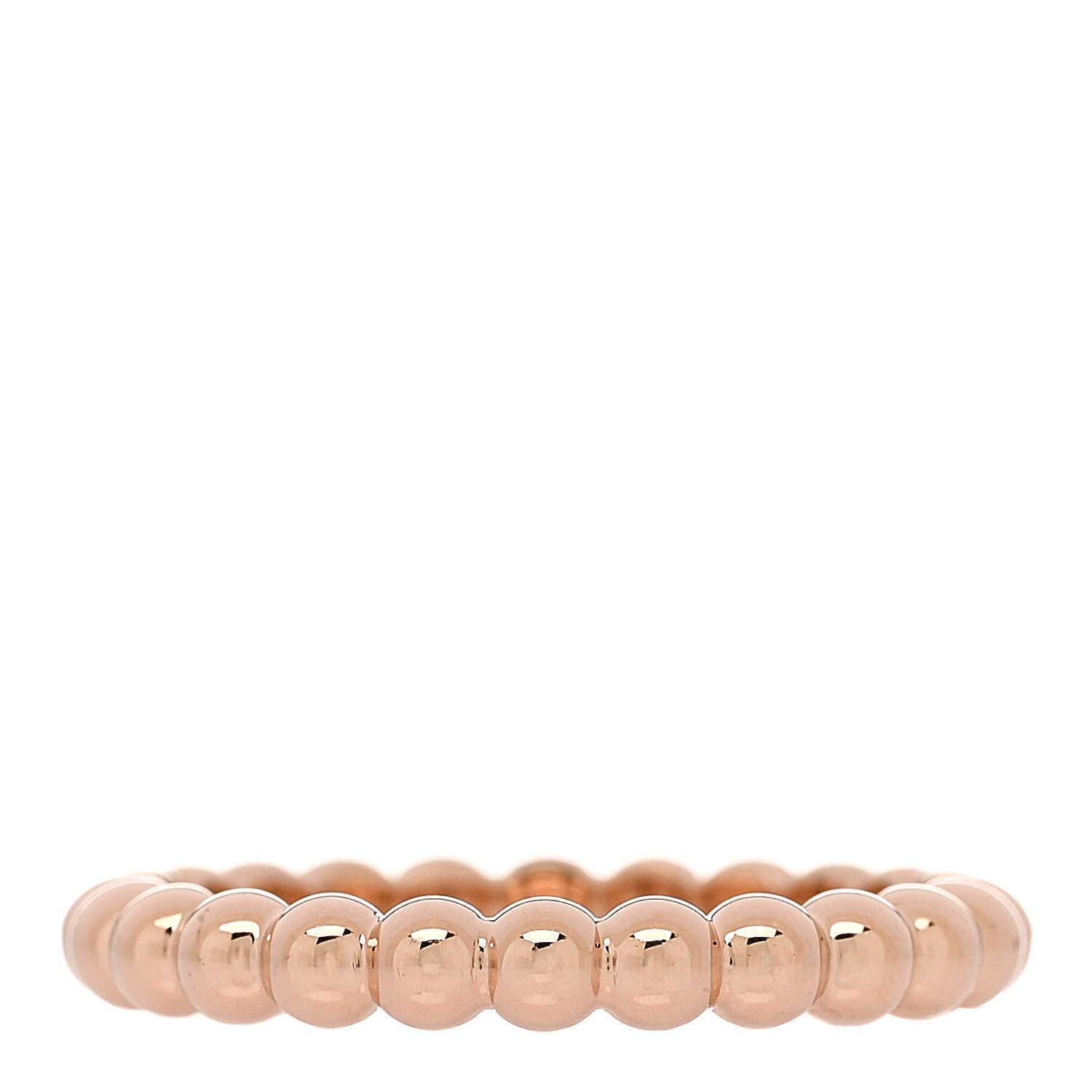 Van Cleef & Arpels 18K Rose Gold Small Perlee Ring 52 6 3 of 4