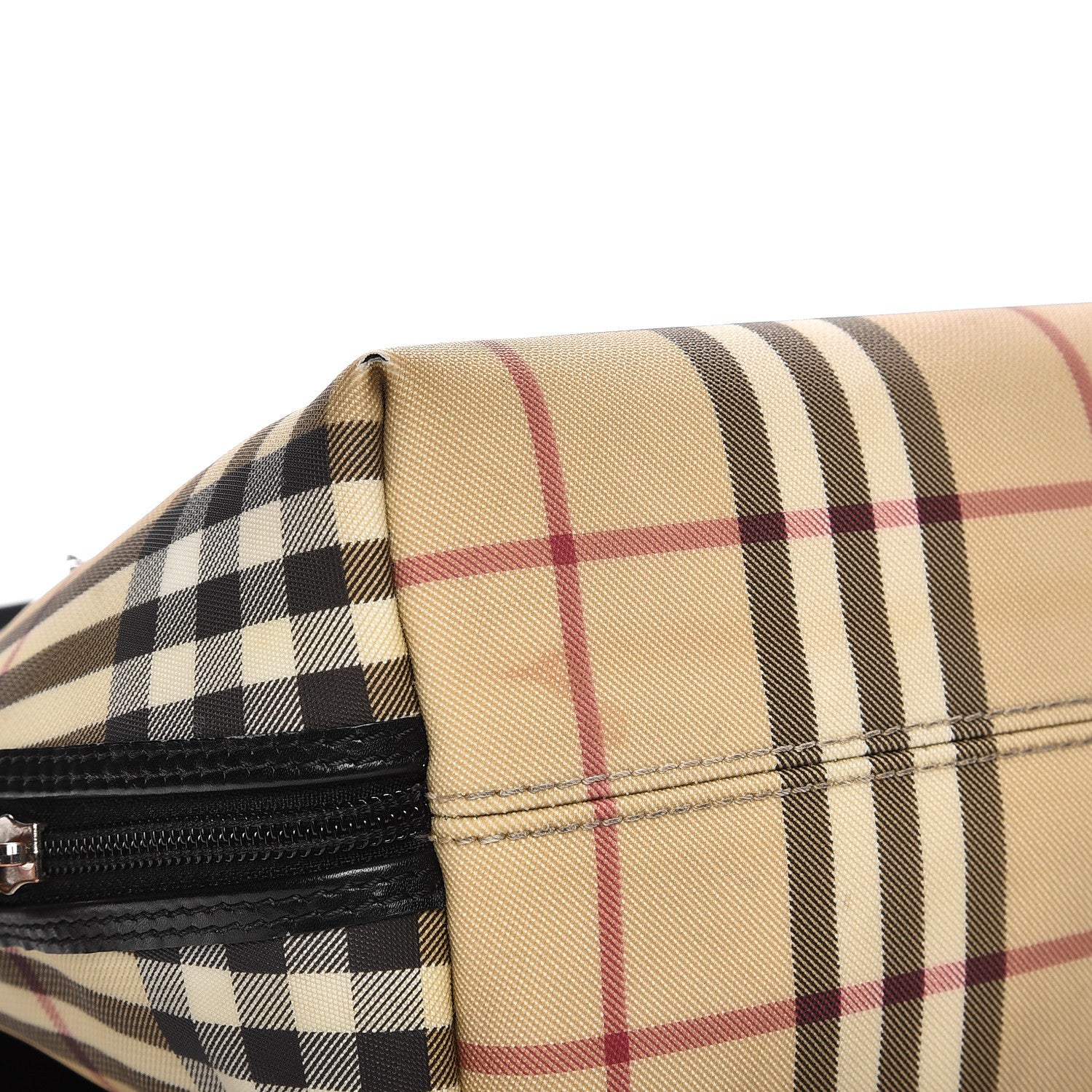 Burberry Canvas House Check Backpack Black 13 of 18