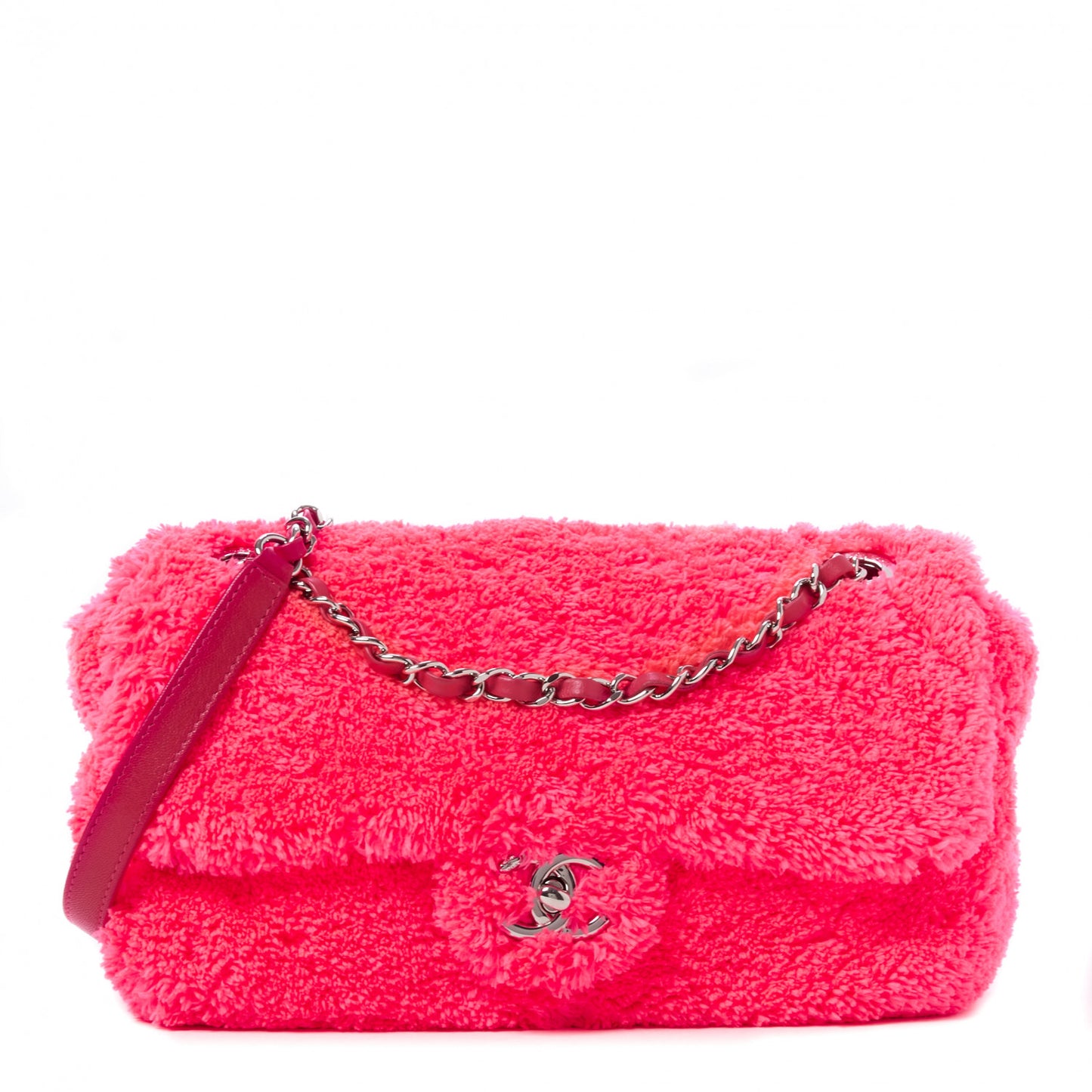 Mixed Fibers Quilted Jumbo Flap Pink