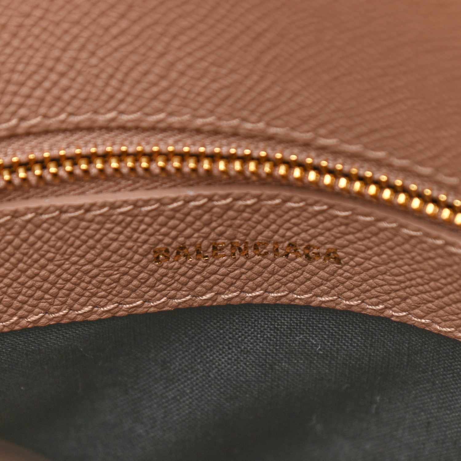 Balenciaga Signature Grained Calfskin Logo S Ville Top Handle Bag Nude Beige White 6 of 10