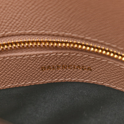 Balenciaga Signature Grained Calfskin Logo S Ville Top Handle Bag Nude Beige White 6 of 10
