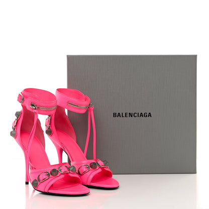 Balenciaga Agneau Arena Cagole 110mm Sandals 36.5 Fluo Pink 12 of 12