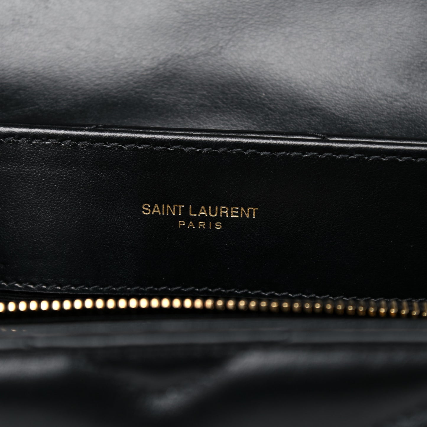 Calfskin Y Quilted Monogram Small Loulou Chain Satchel Black