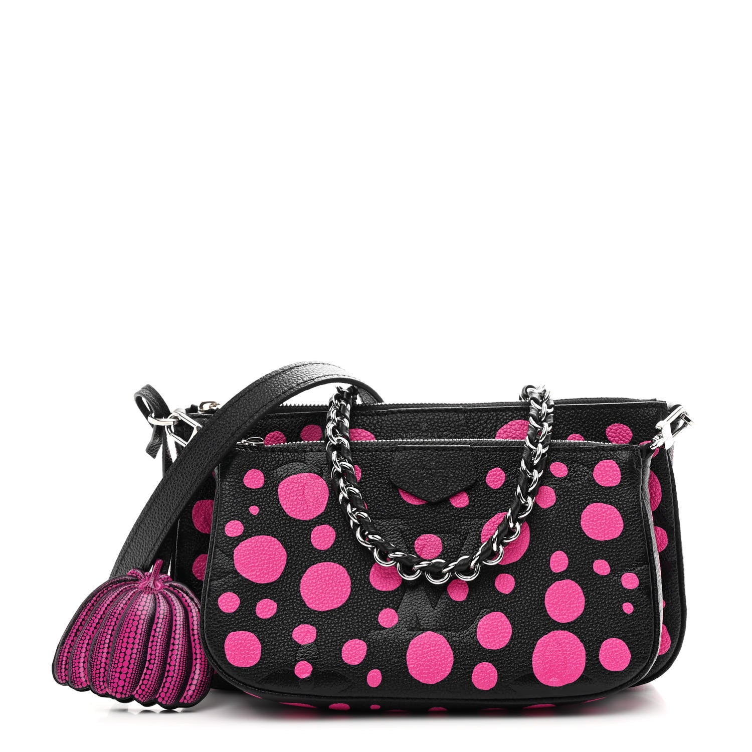 Louis Vuitton LV X YK Empreinte Multi Pochette Accessories Black Fuchsia 1 of 11