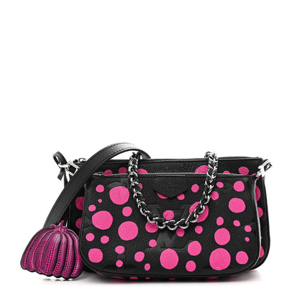 Louis Vuitton LV X YK Empreinte Multi Pochette Accessories Black Fuchsia 1 of 11