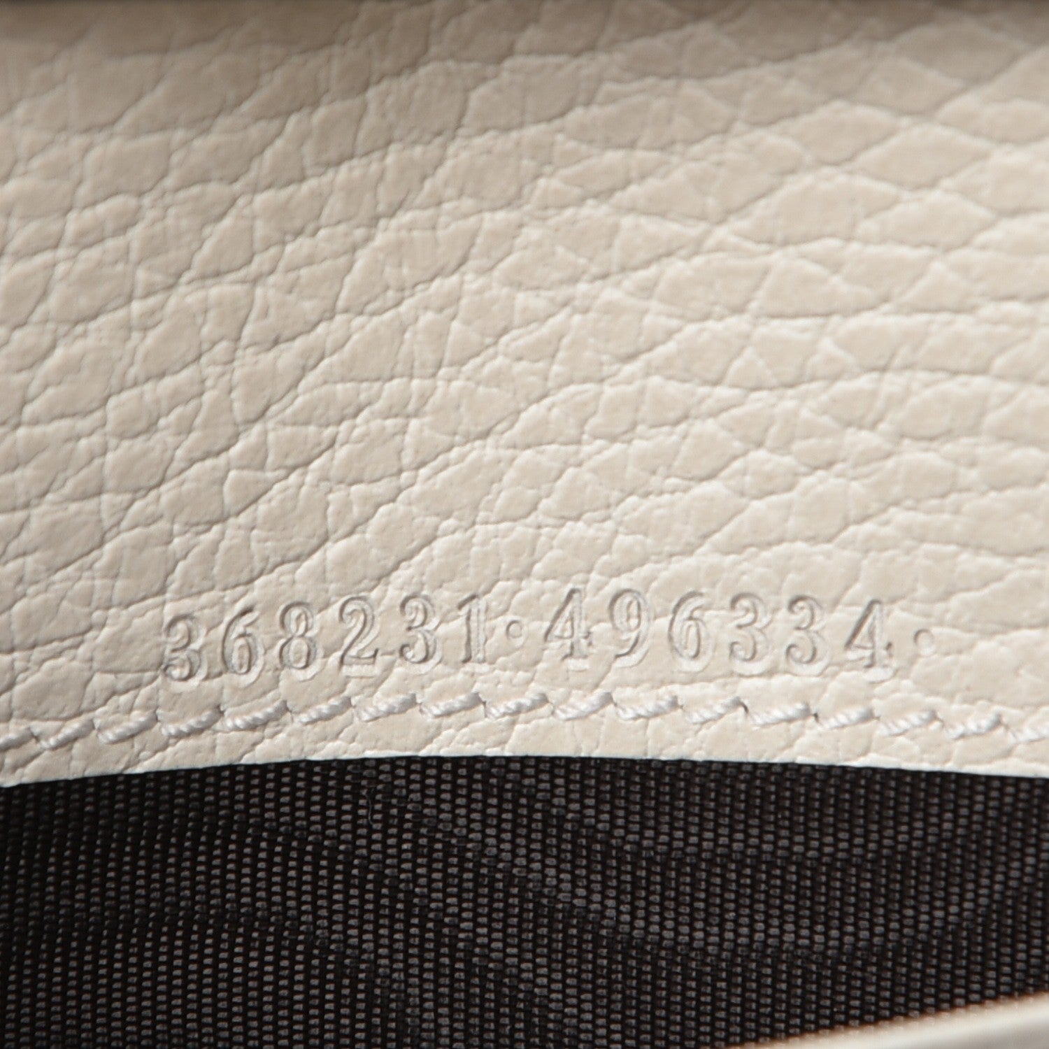 Gucci Dollar Calfskin Mini Swing Wallet Bag Mystic White 7 of 8